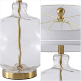 Cardinal 26.5" Glass/Metal LED Table Lamp