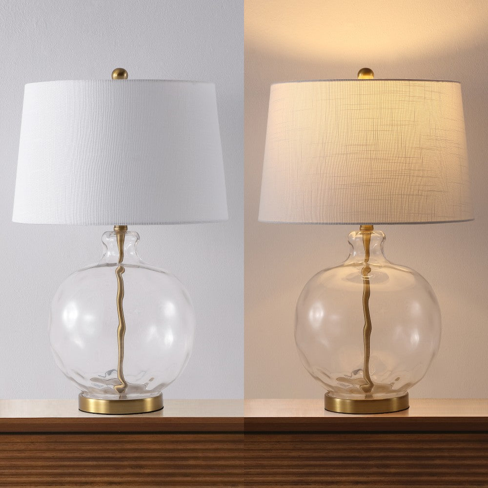 Cardinal 26.5" Glass/Metal LED Table Lamp