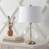 Cardinal 26.5" Glass/Metal LED Table Lamp