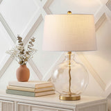 Cardinal 26.5" Glass/Metal LED Table Lamp