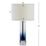 Amber 27" Glass/Crystal LED Table Lamp