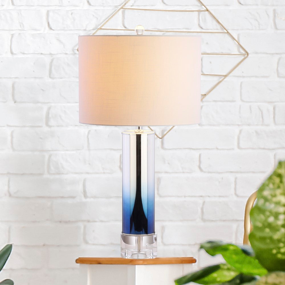 Amber 27" Glass/Crystal LED Table Lamp