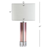 Amber 27" Glass/Crystal LED Table Lamp