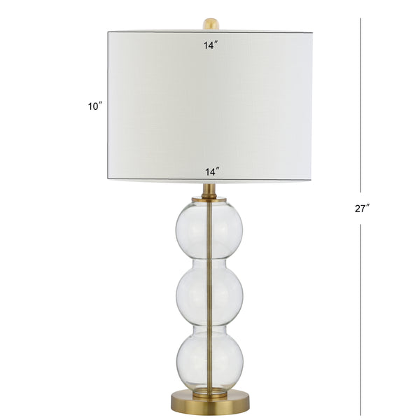 Dimension Image Clear/Brass (Set of 2)
