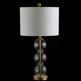 Max 27" Glass Triple-Sphere LED Table Lamp, Set of 2