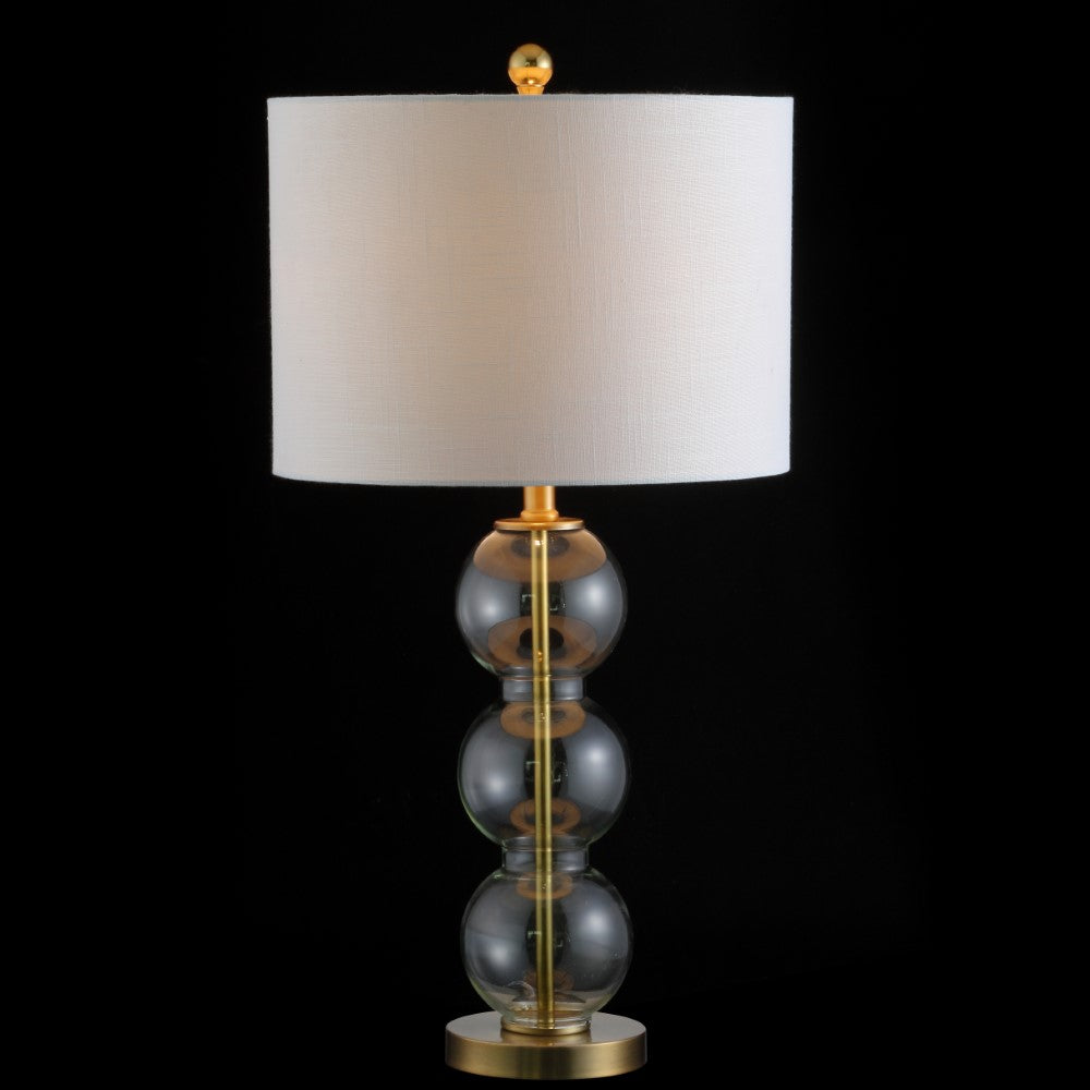 Max 27" Glass Triple-Sphere LED Table Lamp, Set of 2