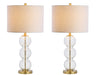 Clear/Brass (Set of 2)