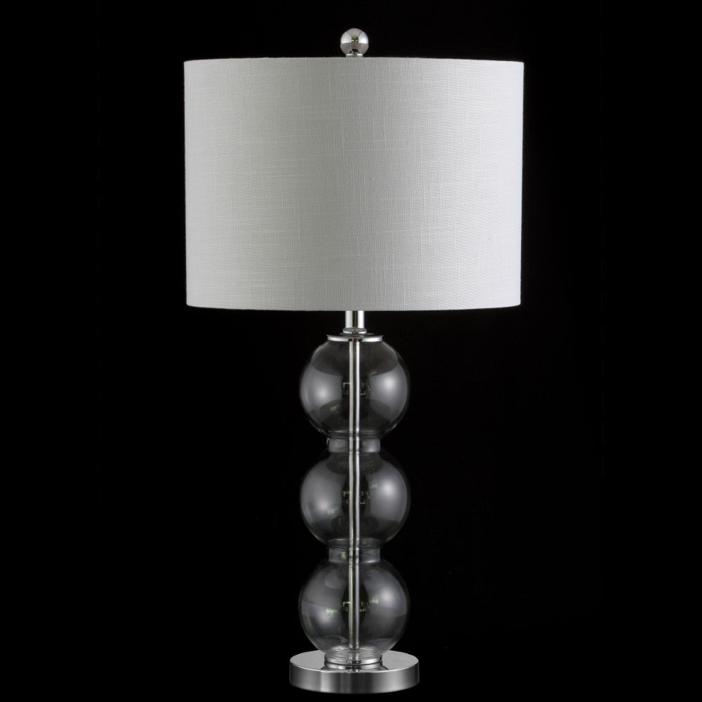 Max 27" Glass Triple-Sphere LED Table Lamp, Set of 2