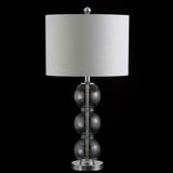 Max 27" Glass Triple-Sphere LED Table Lamp, Set of 2