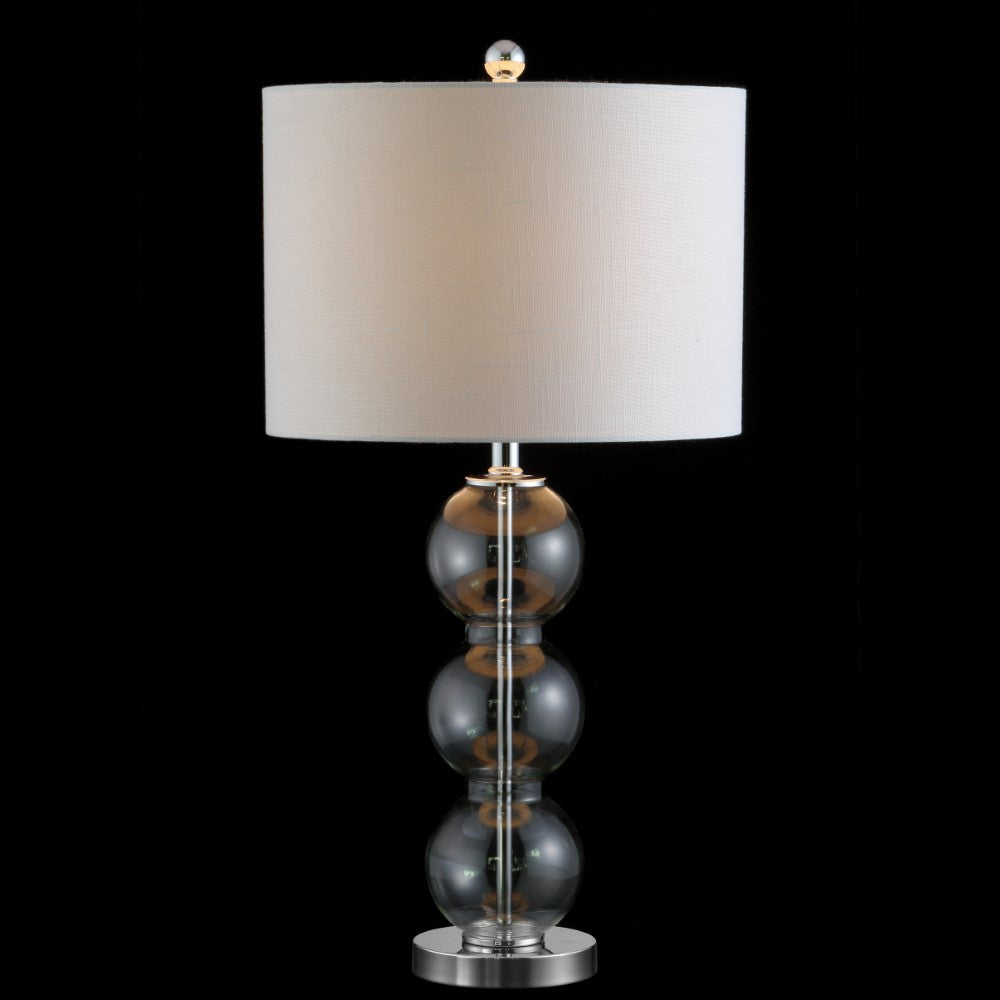 Max 27" Glass Triple-Sphere LED Table Lamp, Set of 2