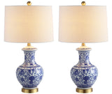 Pigeon 25.25" Ceramic/Metal LED Table Lamp, Set of 2