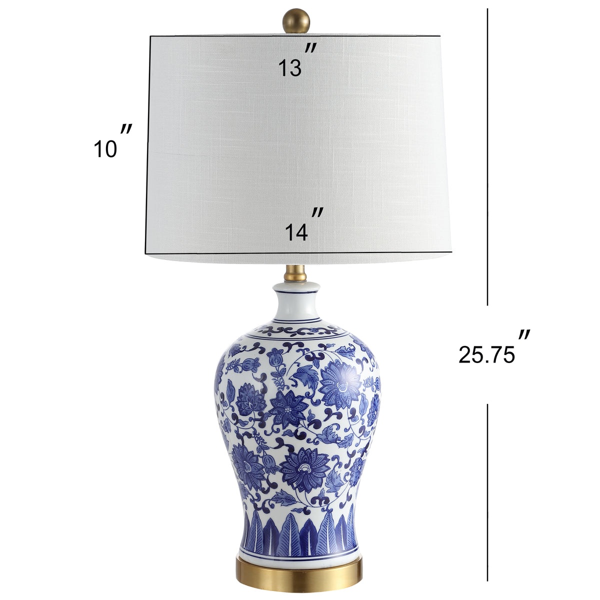 Pigeon 25.25" Ceramic/Metal LED Table Lamp, Set of 2