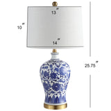 Pigeon 25.25" Ceramic/Metal LED Table Lamp, Set of 2