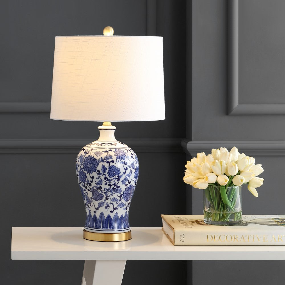 Pigeon 25.25" Ceramic/Metal LED Table Lamp, Set of 2