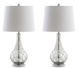 Calvin 25.5" Glass LED Table Lamp, Set of 2