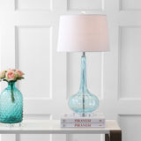 Sophia 28.5" Glass Teardrop LED Table Lamp, Set of 2