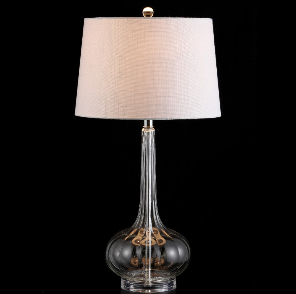 Sophia 28.5" Glass Teardrop LED Table Lamp, Set of 2