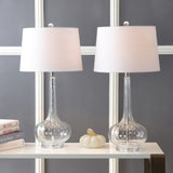 Sophia 28.5" Glass Teardrop LED Table Lamp, Set of 2
