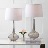 Sophia 28.5" Glass Teardrop LED Table Lamp, Set of 2