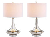 Ace 25.5" Glass Teardrop LED Table Lamp, Set of 2