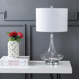 Ace 25.5" Glass Teardrop LED Table Lamp, Set of 2