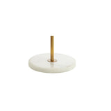 Crane 61.5" Modern Gilt Metal with Marble Based LED Floor Lamp