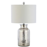 Dax 24.5" Trellis Pattern Glass LED Table Lamp