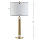 Kelvin 27" Metal/Marble LED Table Lamp
