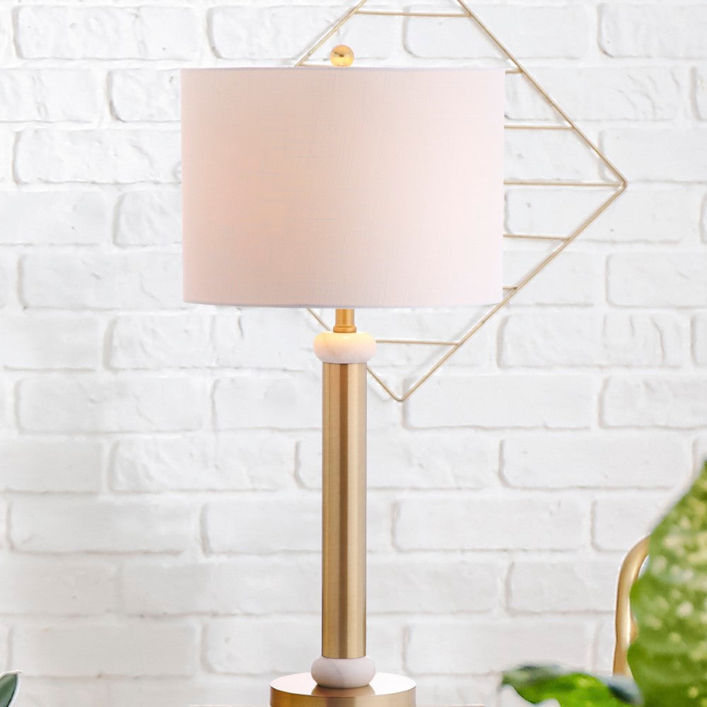 Kelvin 27" Metal/Marble LED Table Lamp