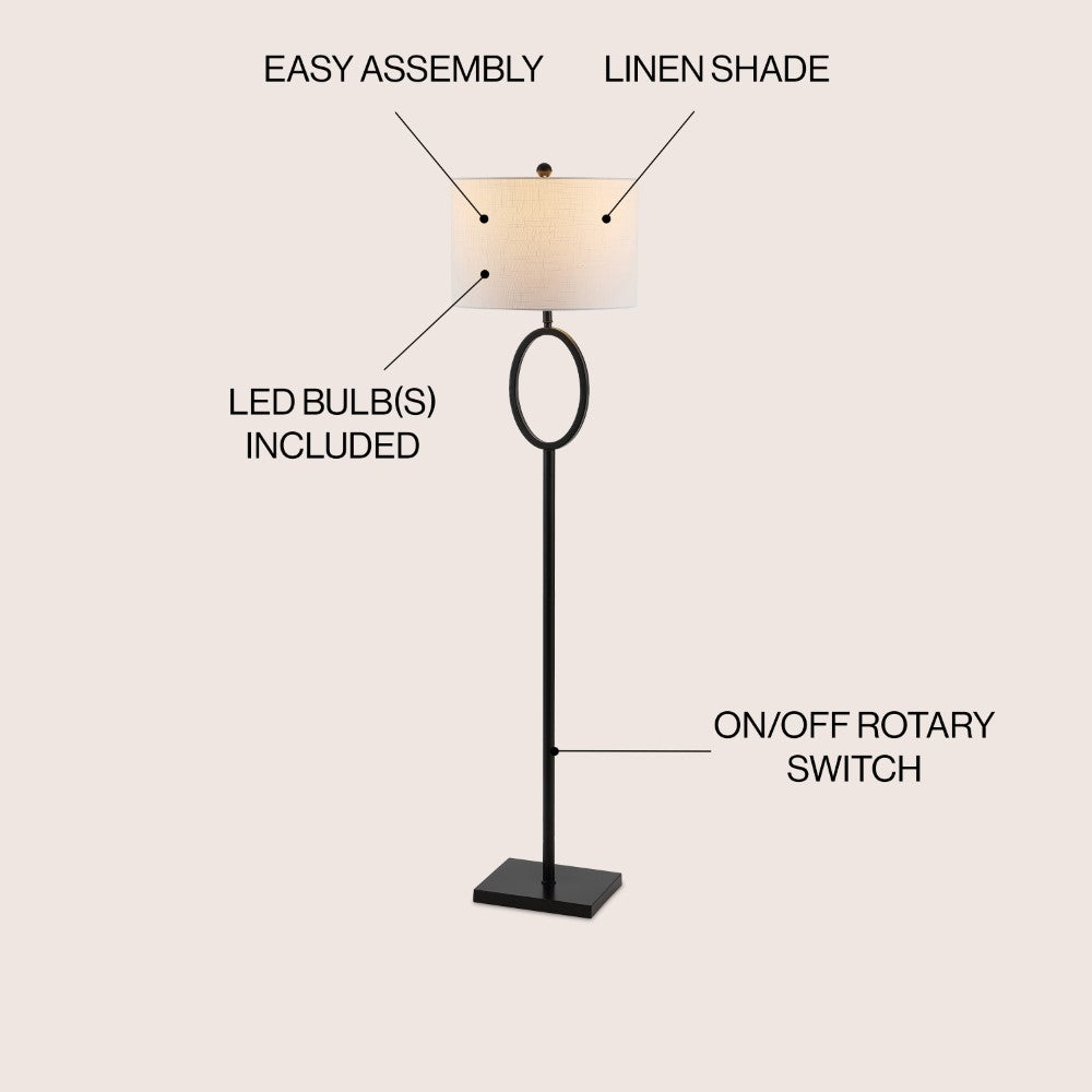 Morgan 61" Metal LED Floor Lamp