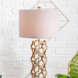 Karina 26.5" Metal Quatrefoil LED Table Lamp