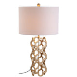 Karina 26.5" Metal Quatrefoil LED Table Lamp