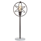 Beetle 26.5" Edison Bulb Metal/Marble Modern LED Table Lamp