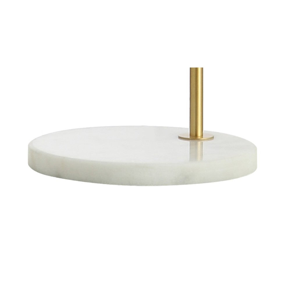 Darwin 60" Minimalist Edison Metal/Marble Floor Lamp