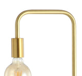 Darwin 60" Minimalist Edison Metal/Marble Floor Lamp