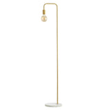 Darwin 60" Minimalist Edison Metal/Marble Floor Lamp