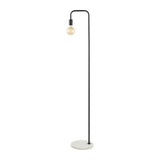 Darwin 60" Minimalist Edison Metal/Marble Floor Lamp