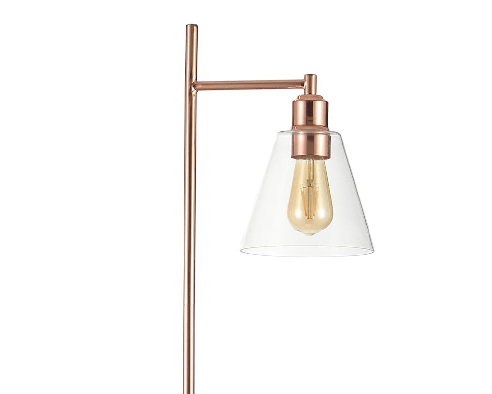 Camus 55" Modern Glam Metal/Marble LED Floor Lamp