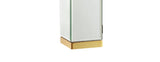 Murtle 27" Mirror/Iron Hidden Jewelry Box Mirrored Column LED Table Lamp