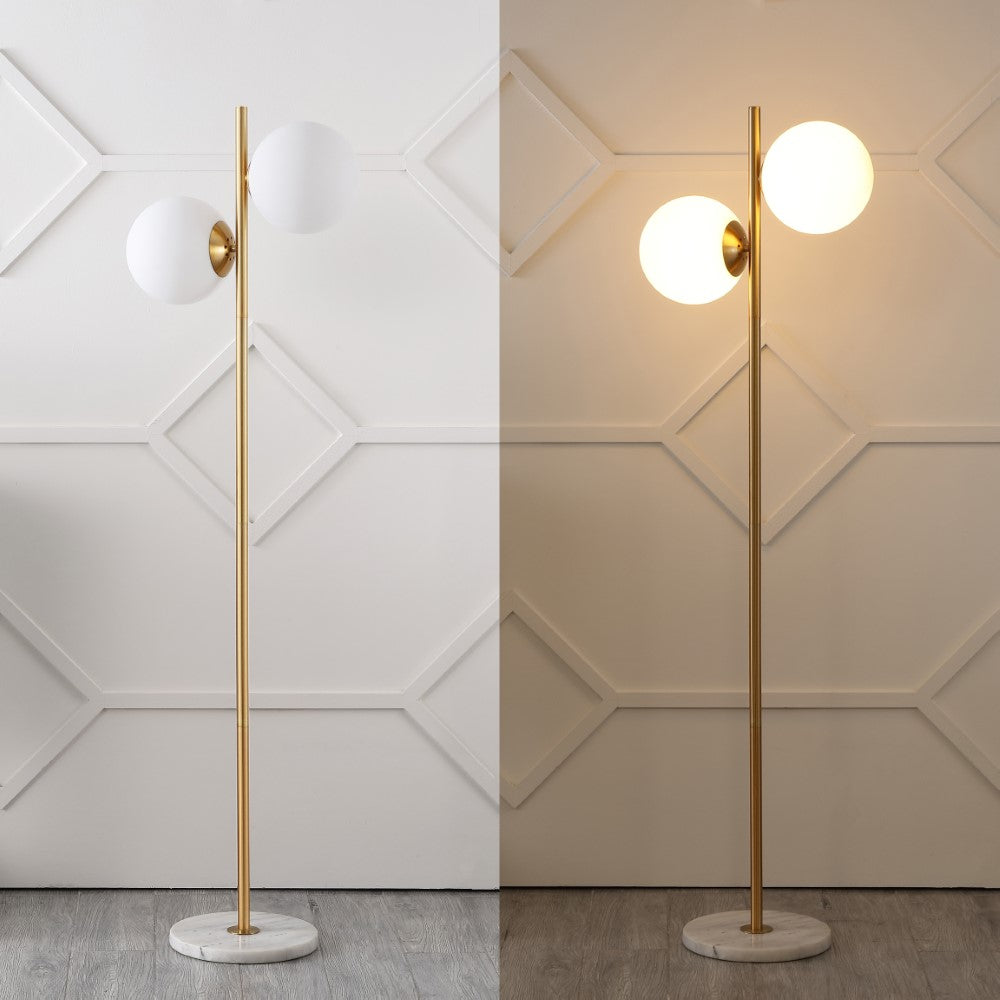 Elza 60.5" Modern Parisian Candlestick Iron LED Floor Lamp