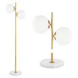 Elza 60.5" Modern Parisian Candlestick Iron LED Floor Lamp