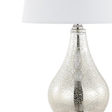 Orrstown 21" Farmhouse Industrial Iron/Glass LED Table Lamp with USB Charging Port Set 2