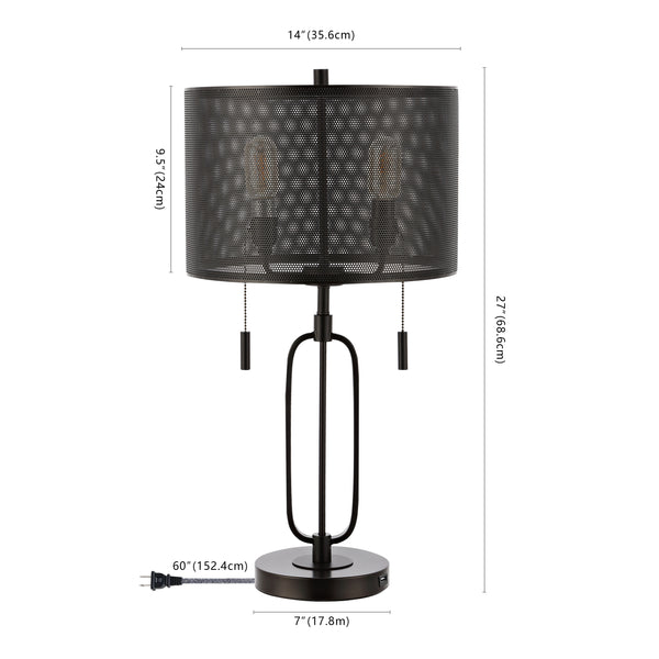 Dimension Image Oil Rubbed Bronze / 2 Light