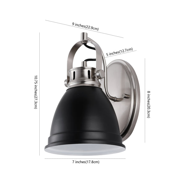 Dimension Image Black/Nickel / 1-Light