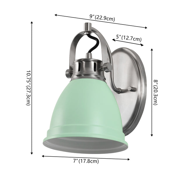 Dimension Image Mint Green/Nickel / 1-Light