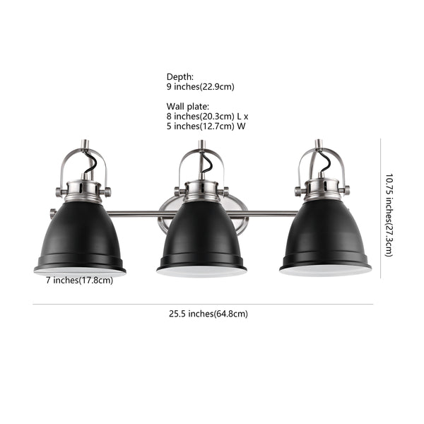 Dimension Image Black/Nickel / 3-Light