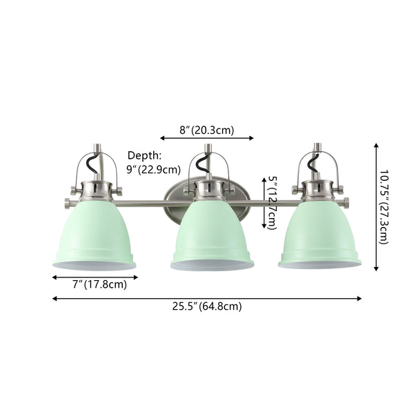 Dimension Image Mint Green/Nickel / 3-Light
