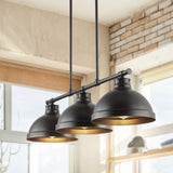 Stetton 36" Industrial Farmhouse Iron Linear LED Pendant