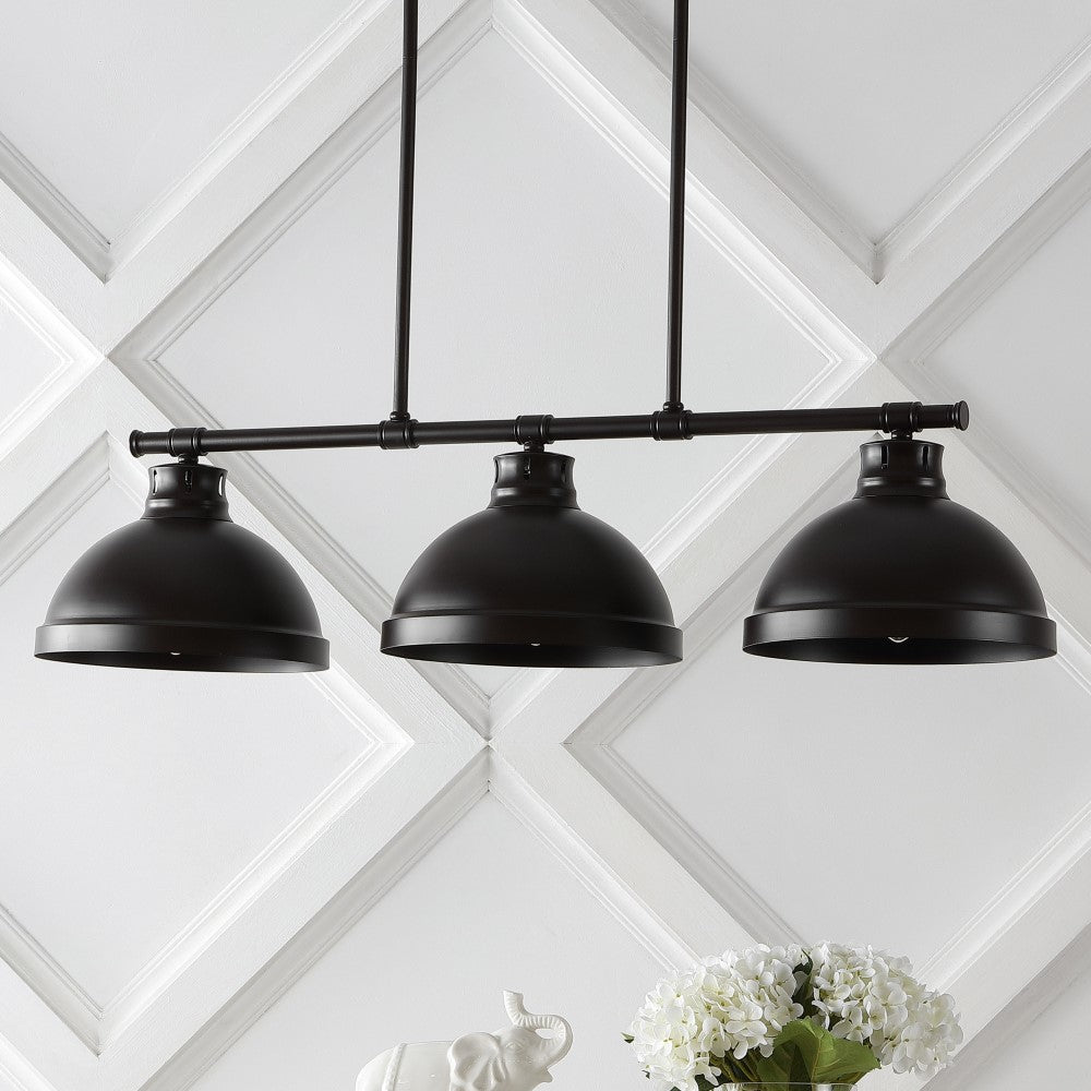 Stetton 36" Industrial Farmhouse Iron Linear LED Pendant