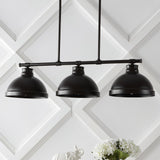 Stetton 36" Industrial Farmhouse Iron Linear LED Pendant